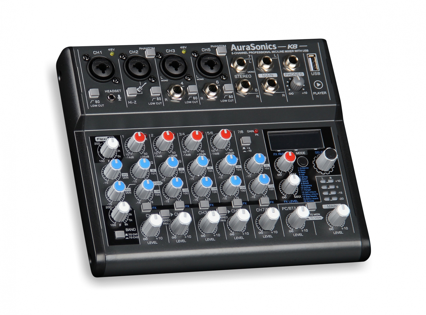AuraSonics K8 компактный микшерный пульт в Тайшете