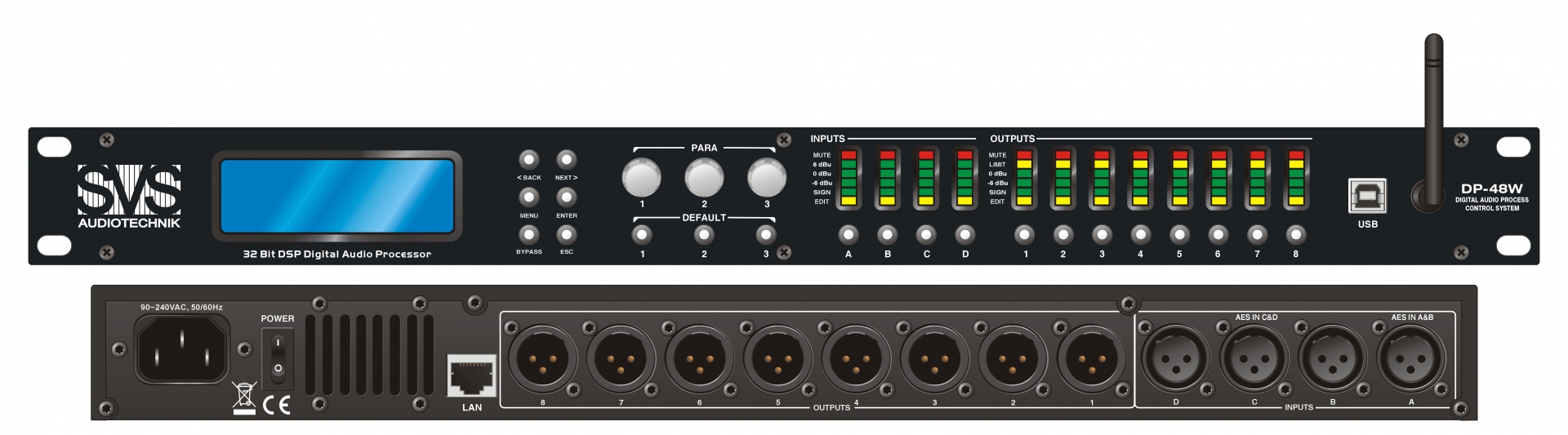 SVS Audiotechnik DP-48W Цифровой процессор: 4 входа 8 выходов в Тайшете