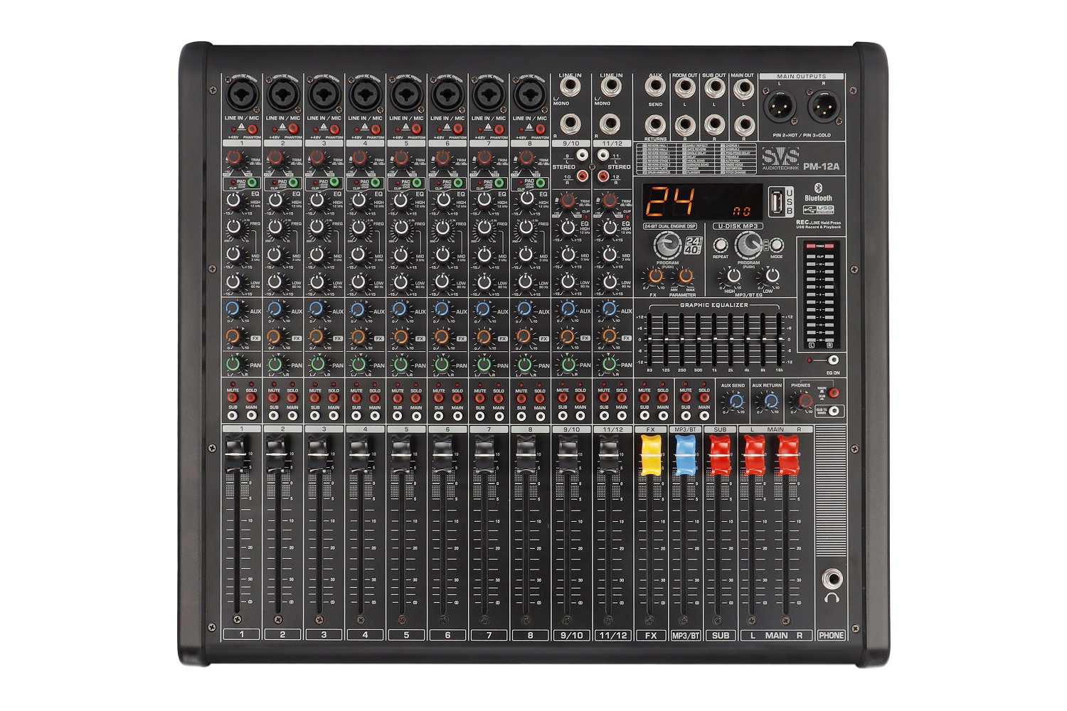 SVS Audiotechnik mixers PM-12A Активный аналоговый микшерный пульт, 12-канальный в Тайшете